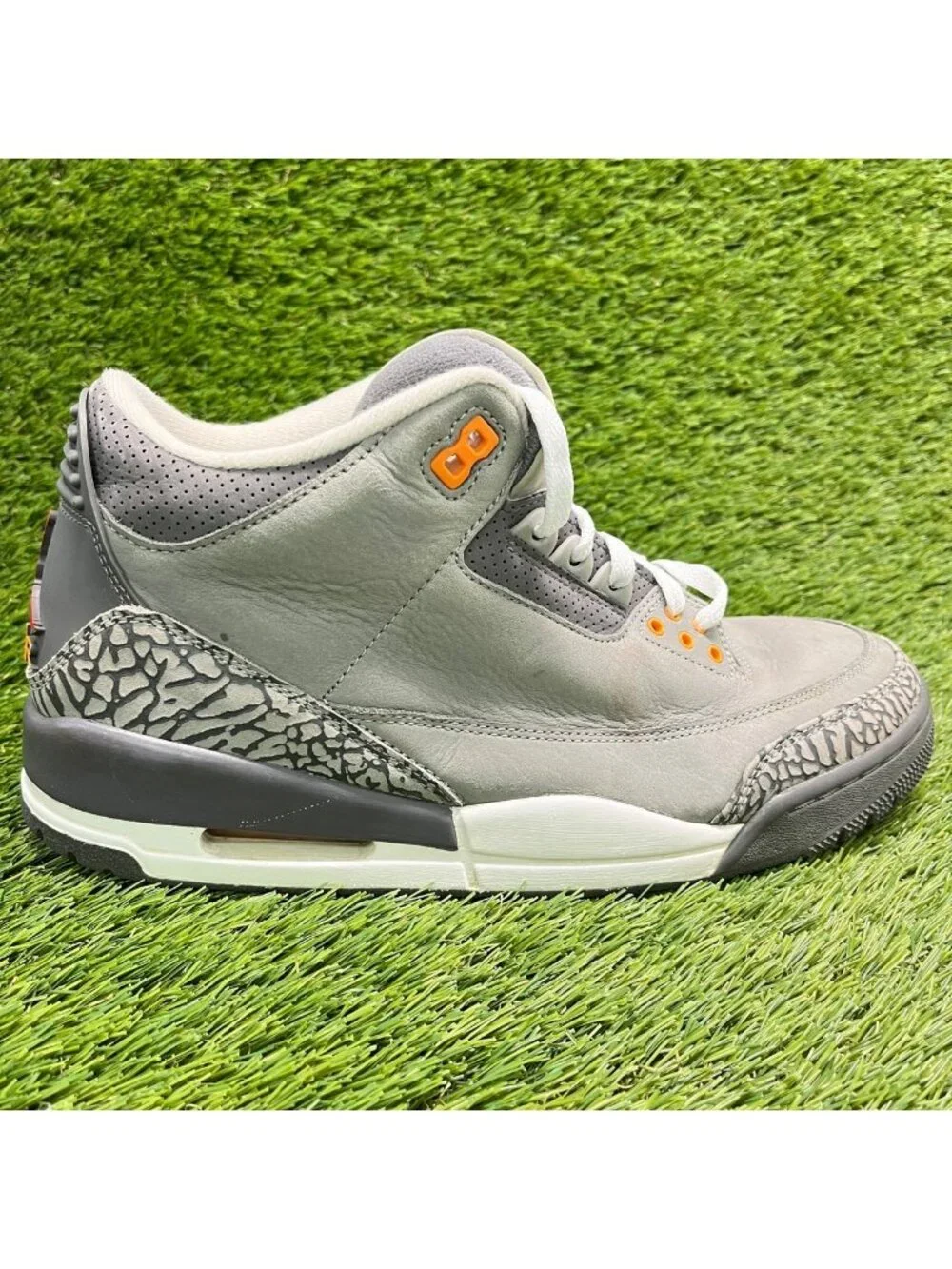 Nike Air Jordan 3 Retro Mens Size 10 Cool Gray White Basketball Shoes Sneakers